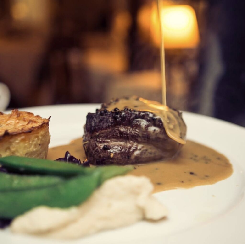 Filet mignon sauce au poivre (Sans gluten) Restaurant Le Surcouf